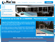 Tablet Screenshot of piscines-marina-dijon.com